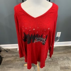 Evri Silent Night Long Sleeve Sweater